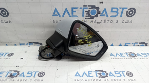 Right side mirror VW Tiguan 18-19 6+2 pins, BSM, turn signal, heated, white LB9Z, worn