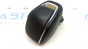 Gear knob Toyota Rav4 19-25 black leather, worn
