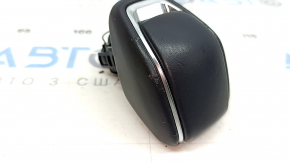 Gear knob Toyota Rav4 19-25 black leather, worn