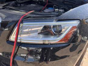 Front left headlight assembly Audi Q5 8R 13-17 rest, xenon, sand, yellowing LED