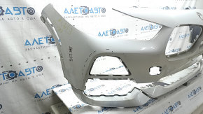 Front bare bumper BMW X2 F39 18-23 white, without headlight washers, worn, non-factory holes