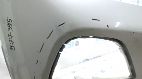 Front bare bumper BMW X2 F39 18-23 white, without headlight washers, worn, non-factory holes
