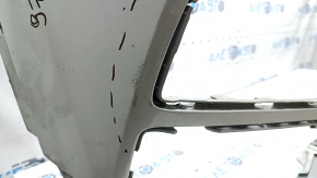 Front bare bumper BMW X2 F39 18-23 white, without headlight washers, worn, non-factory holes