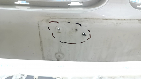 Front bare bumper BMW X2 F39 18-23 white, without headlight washers, worn, non-factory holes