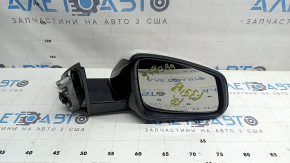 Right side mirror complete BMW X2 F39 18-23 turn signal, heated, auto-folding, memory, Shadow-Line, white, worn