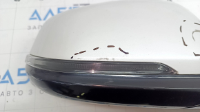 Right side mirror complete BMW X2 F39 18-23 turn signal, heated, auto-folding, memory, Shadow-Line, white, worn