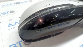 Right side mirror complete BMW X2 F39 18-23 turn signal, heated, auto-folding, memory, Shadow-Line, white, worn