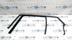 Upper door molding with glass seal, rear left BMW X2 F39 18-23, chrome