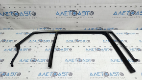Upper door molding with glass seal, rear right BMW X2 F39 18-23, chrome