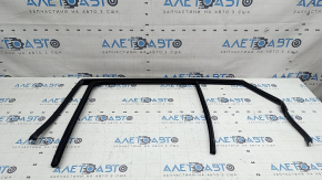Upper door molding with glass seal, rear right BMW X2 F39 18-23, chrome