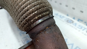 VW Tiguan 18-24 awd exhaust pipe with catalytic converters and bracket, mesh torn