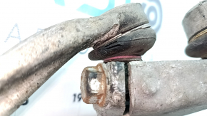Front right axle trunnion Audi Q5 8R 12-17 with levers, microcracks in the steering column, torn anthers