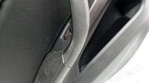 Door trim, rear left card, BMW X2 F39 18-23, Sensatec leather, black, armrest and handle, black leather, molding in dark wood with chrome opening handle, with backlighting and speaker grilles, dry-cleanable