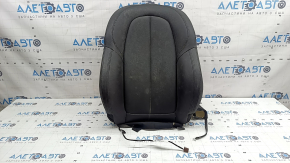BMW X2 F39 18-23 driver's seat back upholstery, black leather Sensatec, Sport, heated, dry cleanable