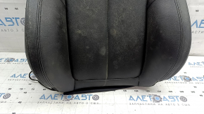 BMW X2 F39 18-23 driver's seat back upholstery, black leather Sensatec, Sport, heated, dry cleanable