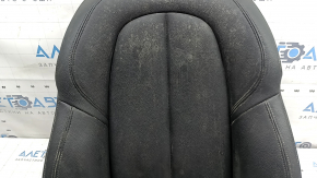 BMW X2 F39 18-23 passenger seat backrest upholstery, black leather Sensatec, Sport, heated, dry cleanable