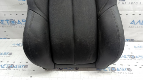 BMW X2 F39 18-23 passenger seat backrest upholstery, black leather Sensatec, Sport, heated, dry cleanable