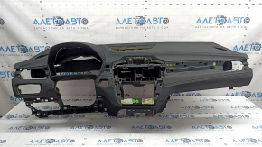 Dashboard front panel without AIRBAG BMW X2 F39 18-23 black leather, dry cleanable