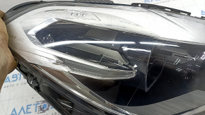 Front right headlight assembly BMW X2 F39 18-23 LED adaptive with mount, worn, needs polishing, chips