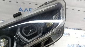 Front right headlight assembly BMW X2 F39 18-23 LED adaptive with mount, worn, needs polishing, chips