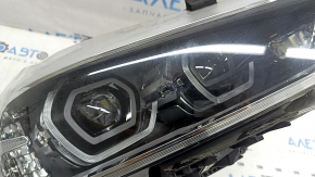 Front right headlight assembly BMW X2 F39 18-23 LED adaptive with mount, worn, needs polishing, chips
