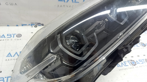 Front right headlight assembly BMW X2 F39 18-23 LED adaptive with mount, worn, needs polishing, chips