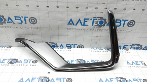 Left front bumper molding for Honda CRV 20-22, gray structure with chrome