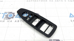 Front left window lift control trim for BMW X2 F39 18-23, black, for automatic folding mirrors