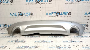 Rear bumper trim lower Ford Escape MK3 13-16 prerest 2 pipes Gray, under the hook