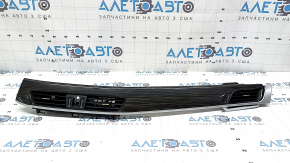 Front panel trim with deflectors, right BMW X2 F39 18-23 chrome + dark wood, chrome defect, trim mount broken, cracked