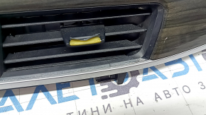 Front panel trim with deflectors, right BMW X2 F39 18-23 chrome + dark wood, chrome defect, trim mount broken, cracked