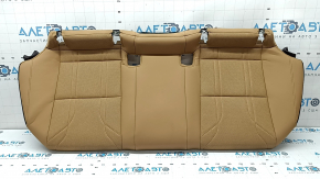 Rear seat cushion (2nd row) Lexus ES300h 20-22 light brown leather with brown, perforation, dented, scratches