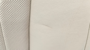 Backrest of the rear row of seats (2nd row) Lexus ES300h 20-22 without airbag, light brown leather with brown, perforation, with armrest, dented, for cleaning
