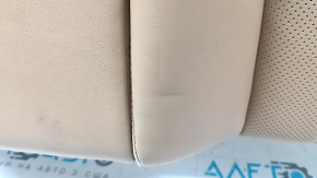 Backrest of the rear row of seats (2nd row) Lexus ES300h 20-22 without airbag, light brown leather with brown, perforation, with armrest, dented, for cleaning