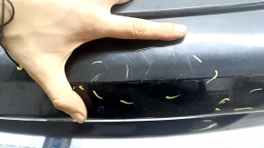 Rear bumper bare Ford Mustang mk6 15-22 without parking sensors, black, scratches, chips
