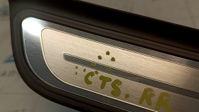 Outer rear right door sill plate Cadillac CTS 14-19 chrome, bumps, scratches