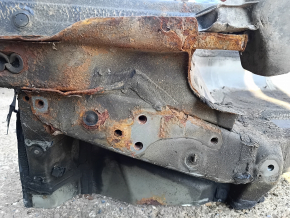 Quarter wing rear left Toyota Rav4 13-18 sawed off, black, under BSM, after repair 0.3-0.55, rusty