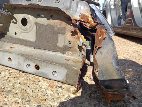 Quarter wing rear left Toyota Rav4 13-18 sawed off, black, under BSM, after repair 0.3-0.55, rusty