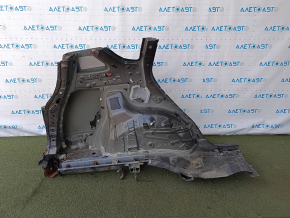 Quarter wing rear left Toyota Rav4 13-18 sawed off, black, under BSM, after repair 0.3-0.55, rusty