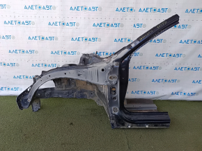 Front left quarter of Honda Insight 19-22 sawed off, blue