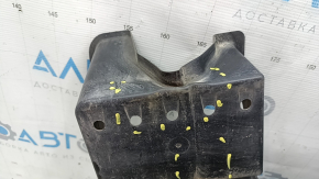 The rear left underbody protection of Lexus ES300h 19-26 is worn and dented