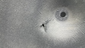 The hood insulation of the Lexus ES 19-26 is torn, worn, and a fragment is missing