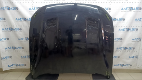 Bare hood Ford Mustang mk6 18-23, rest for air ducts, aluminum, black G1, chips, scratches