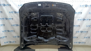 Bare hood Ford Mustang mk6 18-23, rest for air ducts, aluminum, black G1, chips, scratches