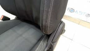 Driver's seat Ford Mustang mk6 18-23 without AIRBAG, mechanical, coupe, black, fabric, dry cleanable, worn
