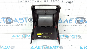 Rear center console trim Lexus ES 19-22 brown, without deflector, scratches