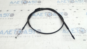 The boot on the rear hood release cable of a BMW X2 F39 18-23 has been torn off