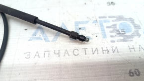 The boot on the rear hood release cable of a BMW X2 F39 18-23 has been torn off
