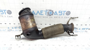 The exhaust pipe with the catalytic converter BMW X2 F39 18-23 B46 has a cracked flange