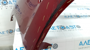 Bare front bumper Lexus ES 19-26 for parking sensors, red, scratches, crack in mount